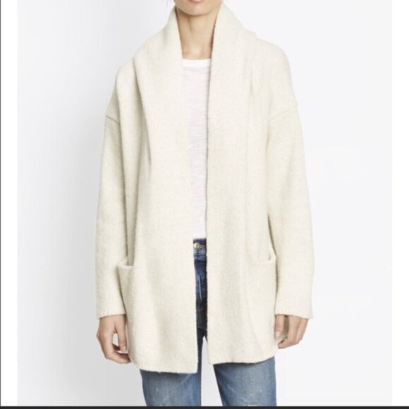 Vince Cozy Robe Wool Silk Cashmere Cardigan - Picture 1 of 8